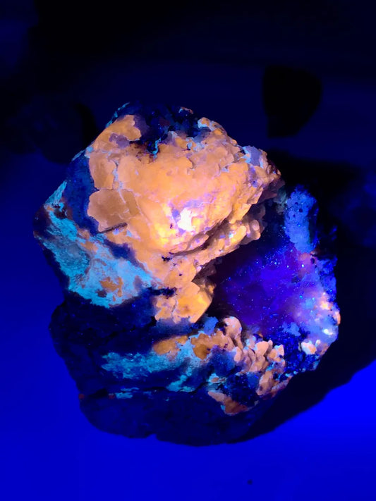 Blue Afghanite with Pyrite on Matrix from Afghanistan - 622 gram