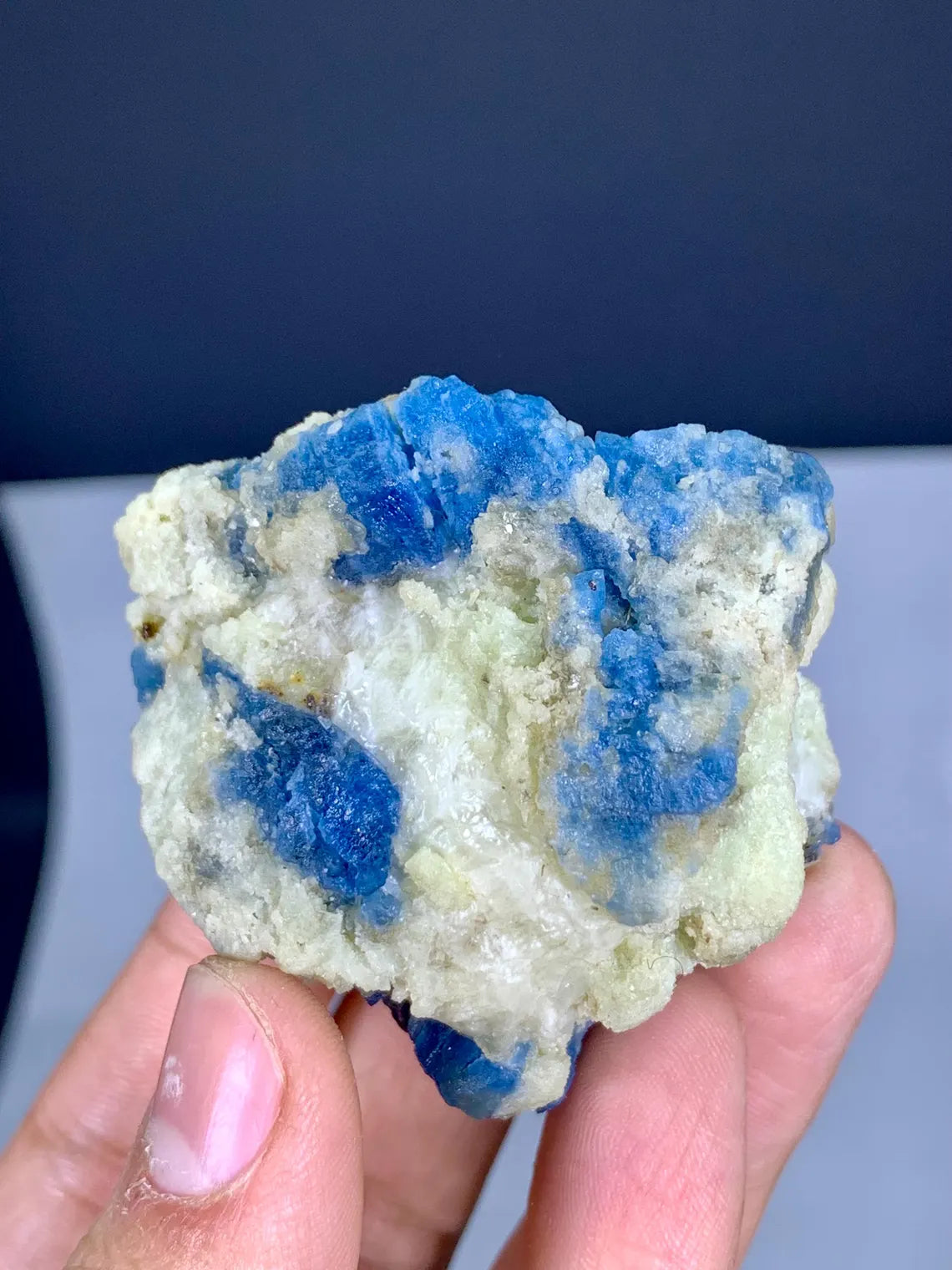 Blue Afghanite Specimen from Afghanistan - 106 gram