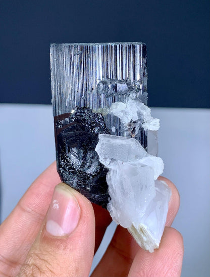 Tourmaline combine Quartz and Tantalite from Skardu Pakistan - 91 gram