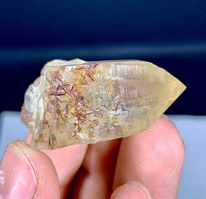 Rare Sagenite Rutile on Quartz Crystal Specimen from Pakistan - 25 gram