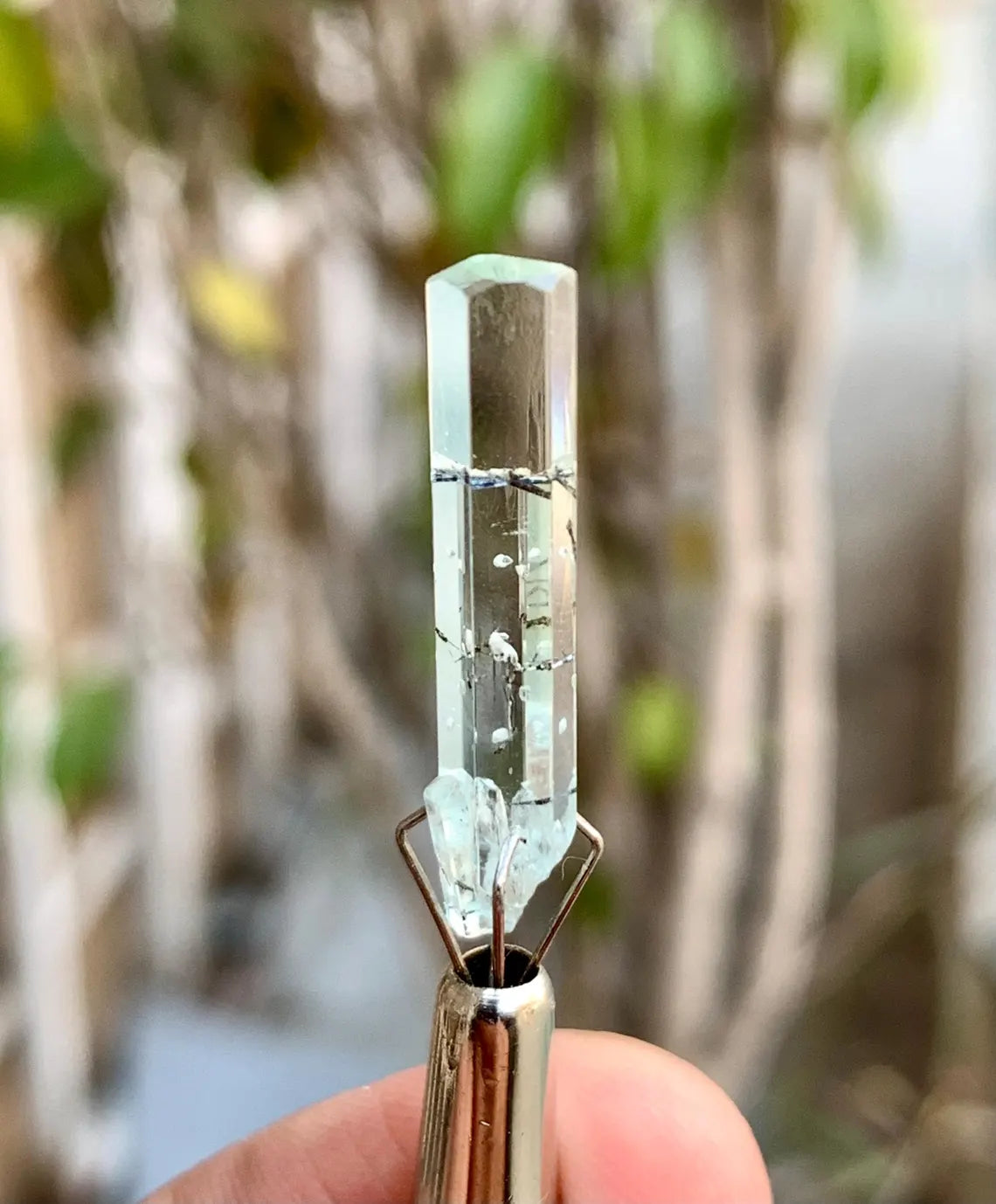 Aquamarine with Schorl inclusions from Pakistan - 06 carats