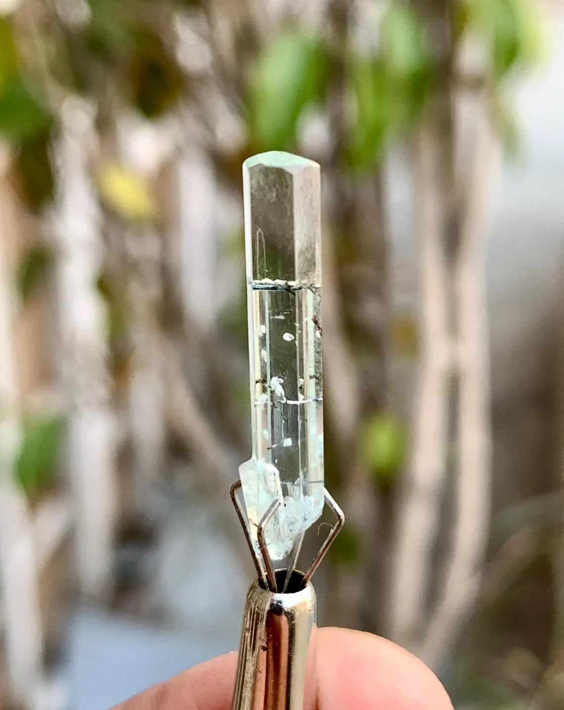 Aquamarine with Schorl inclusions from Pakistan - 06 carats