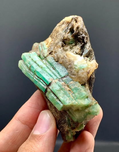 Emerald on Matrix from Chitral Pakistan - 88 gram
