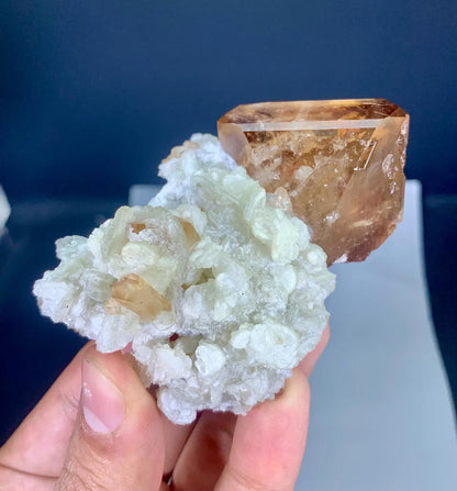 Topaz on Lepidolite from Pakistan - 147 gram