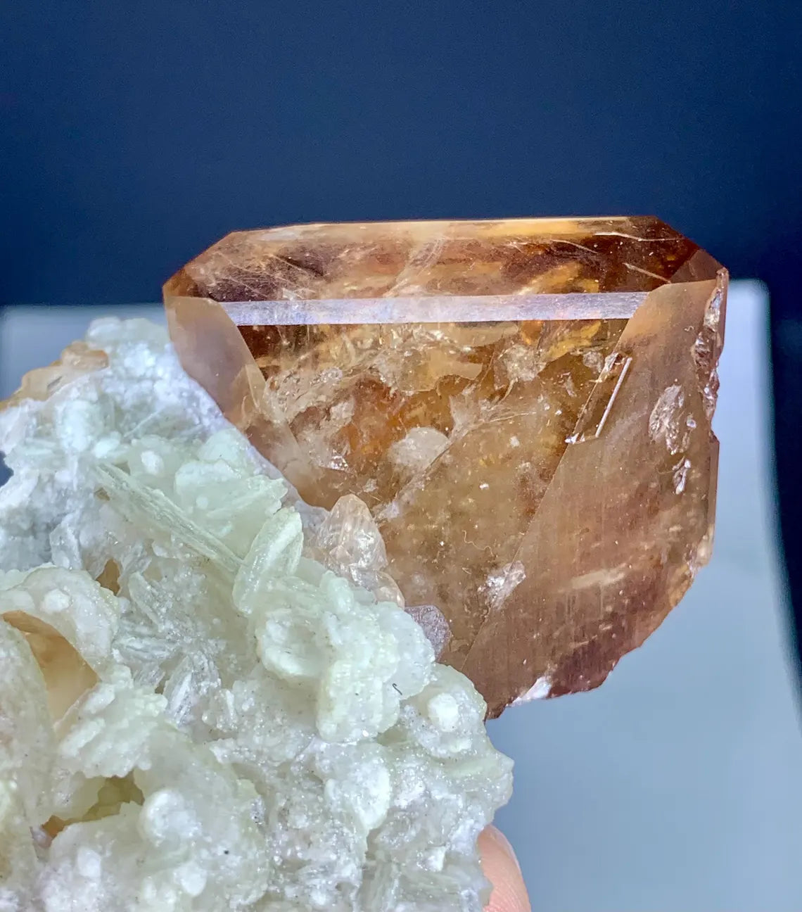 Topaz on Lepidolite from Pakistan - 147 gram