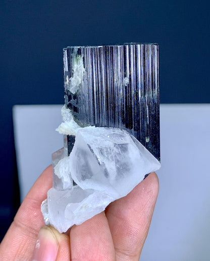Tourmaline combine Quartz and Tantalite from Skardu Pakistan - 91 gram