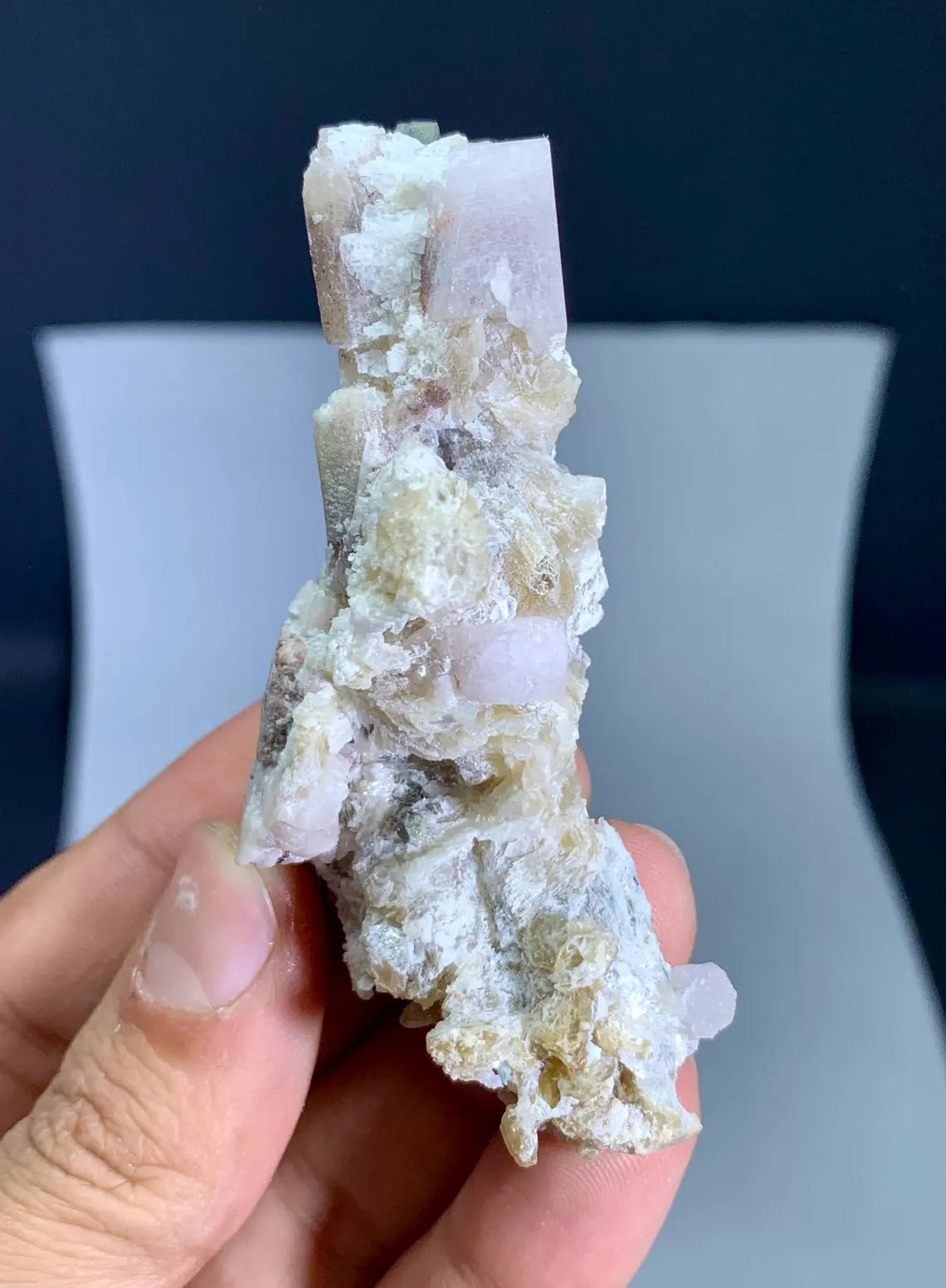 Fluorescent Apatite Combine Microlite and Mica from Pakistan - 69 gram