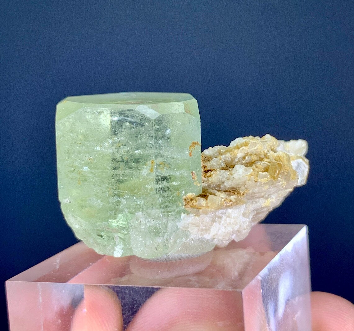 Heliodor var Beryl on Albite from Skardu Pakistan - 15 gram