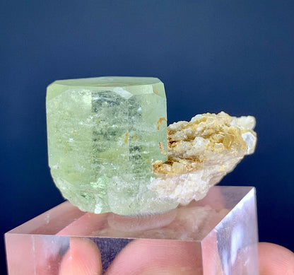Heliodor var Beryl on Albite from Skardu Pakistan - 15 gram