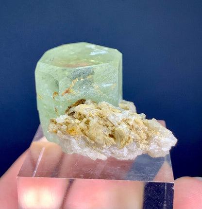 Heliodor var Beryl on Albite from Skardu Pakistan - 15 gram