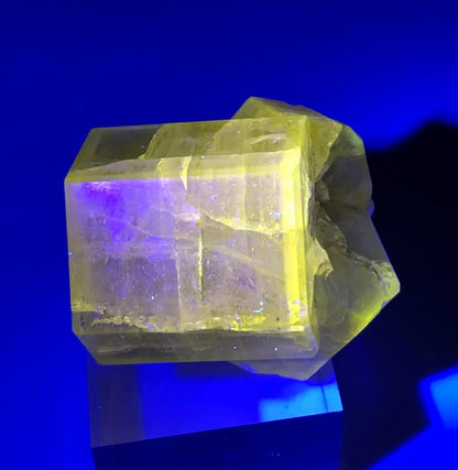Fluorescent Apatite Crystal from Pakistan - 46 grams
