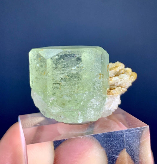 Heliodor var Beryl on Albite from Skardu Pakistan - 15 gram