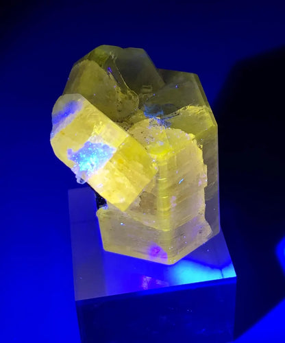 Fluorescent Apatite Crystal from Pakistan - 46 grams