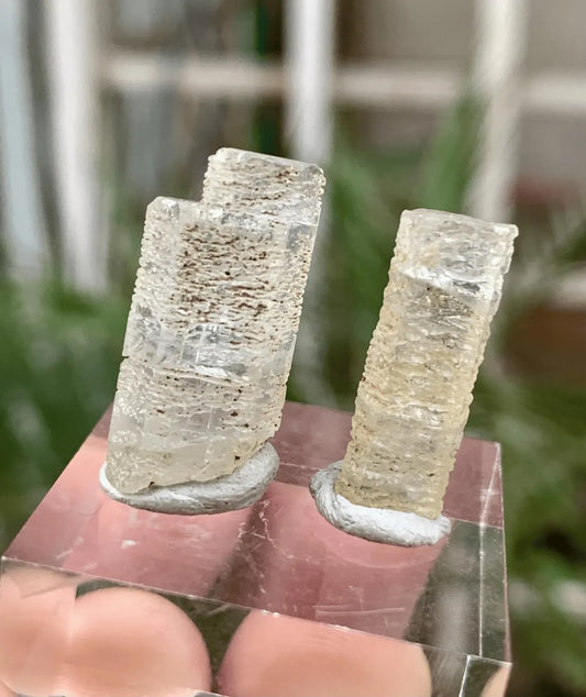 Aquamarine Crystals Pair from Afghanistan - 22.00 Carats