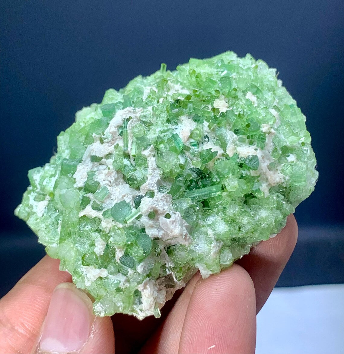 Tourmaline Crystals Cluster from Afghanistan - 114 gram