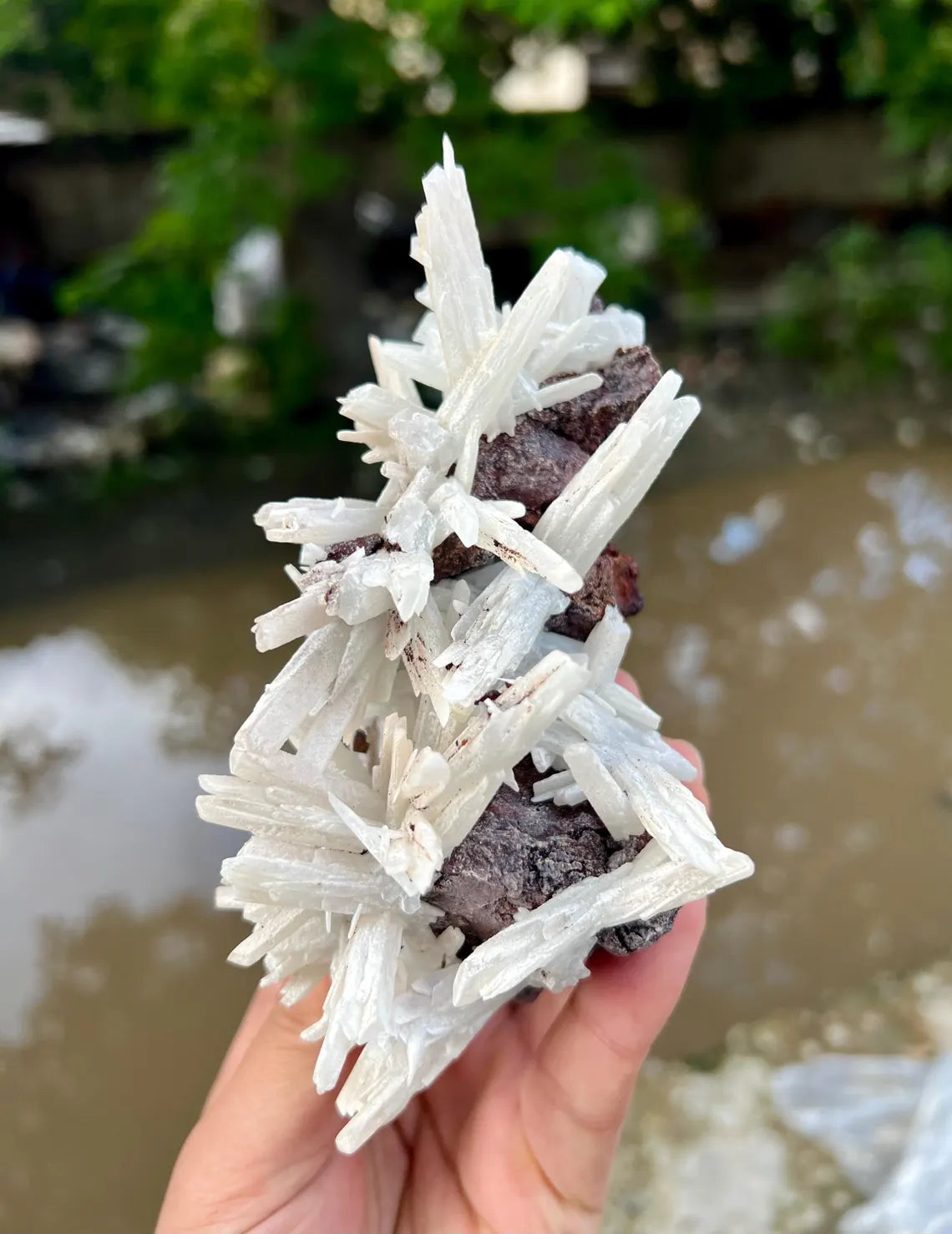 Aragonite Cluster on Matrix from Pakistan - 390 grams