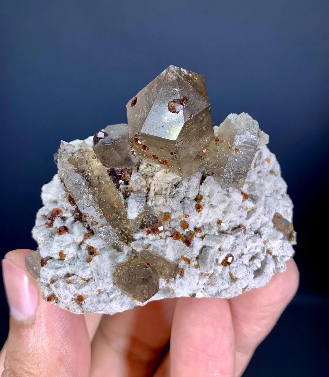 Garnet on Quartz from Pakistan - 72 gram