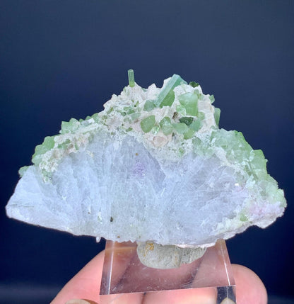 Green Tourmaline Cluster on Matrix from Afghanistan - 53 gram