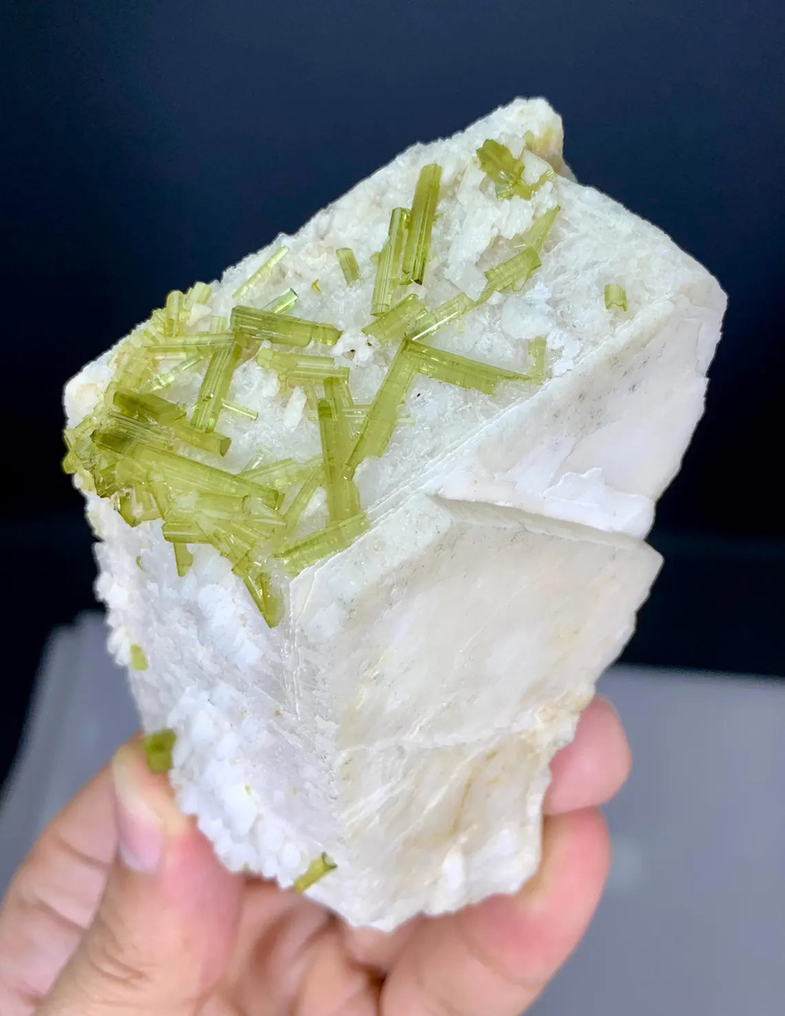 Tourmaline on Feldspar from Pakistan - 225 gram