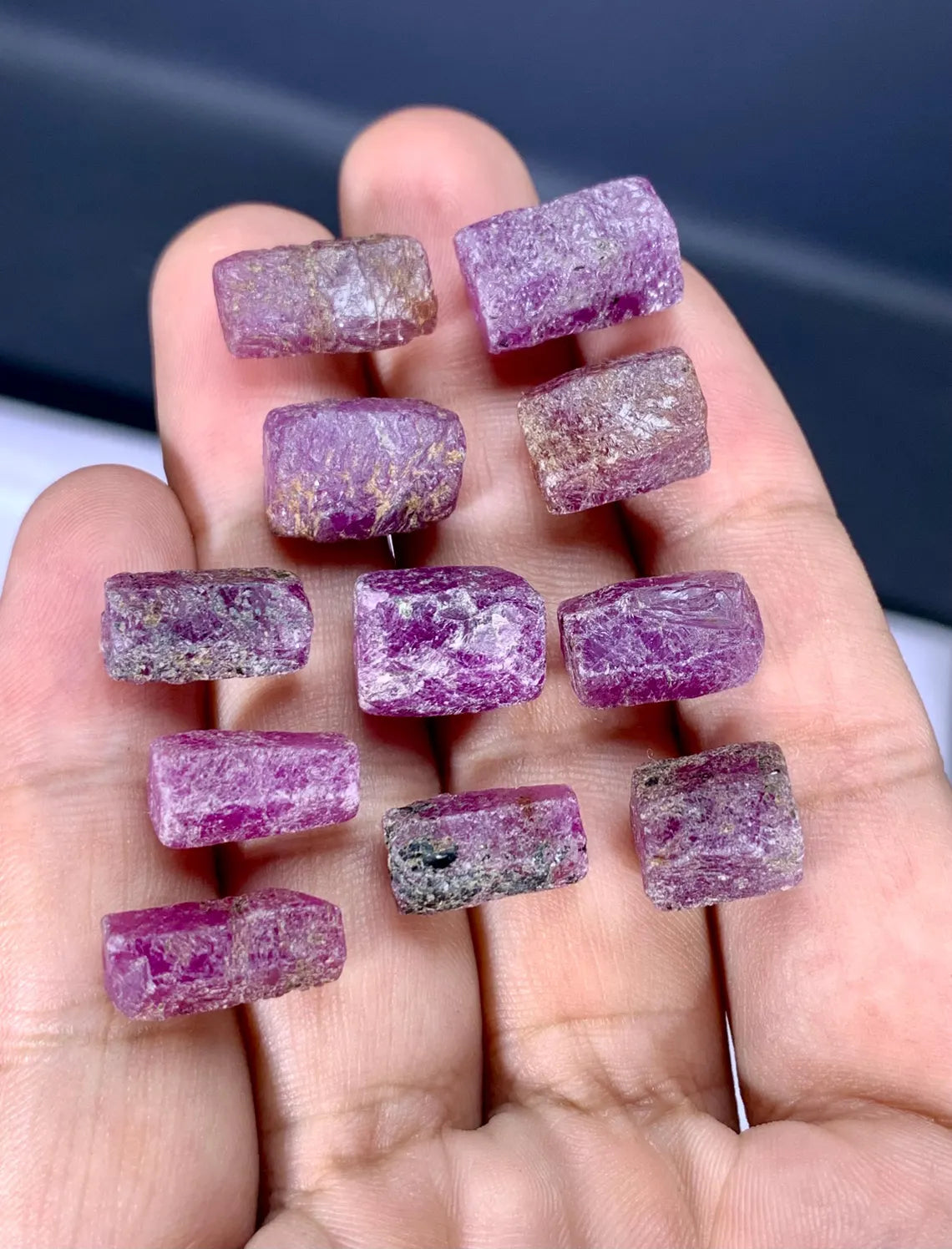Natural Pink Color Ruby Crystals Lot from Madagascar, Africa - 30 grams