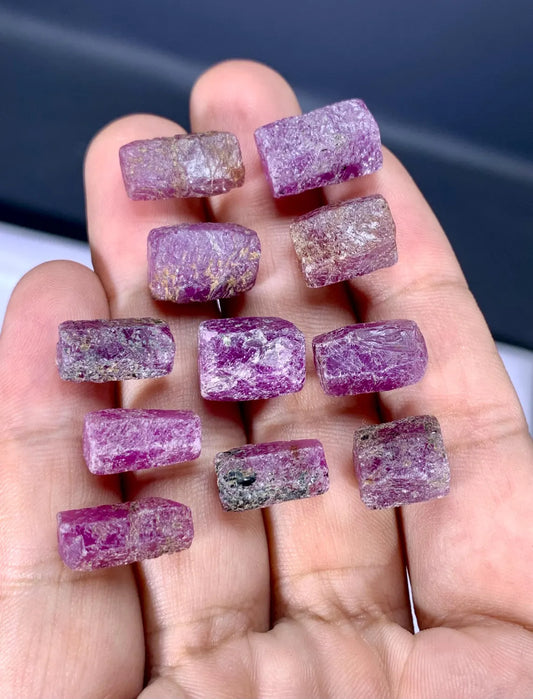Natural Pink Color Ruby Crystals Lot from Madagascar, Africa - 30 grams
