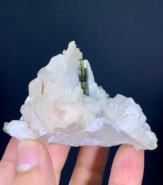 Tourmaline Crystals on Lepidolite Mica from Skardu Pakistan - 122 gram