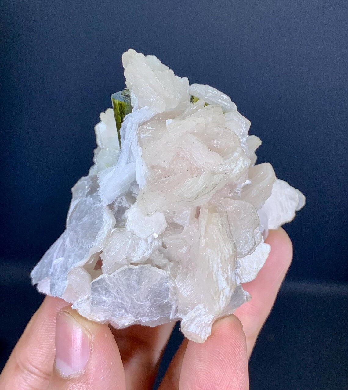 Tourmaline Crystals on Lepidolite Mica from Skardu Pakistan - 122 gram