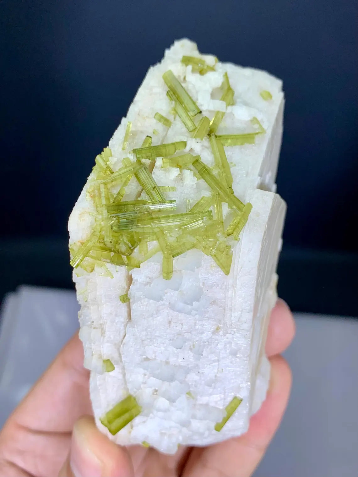 Tourmaline on Feldspar from Pakistan - 225 gram