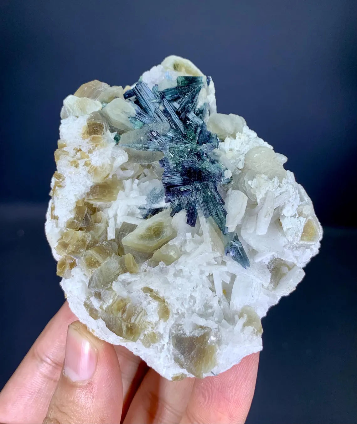 Tourmaline Cluster with Mica on Matrix from Afghanistan - 262 gram