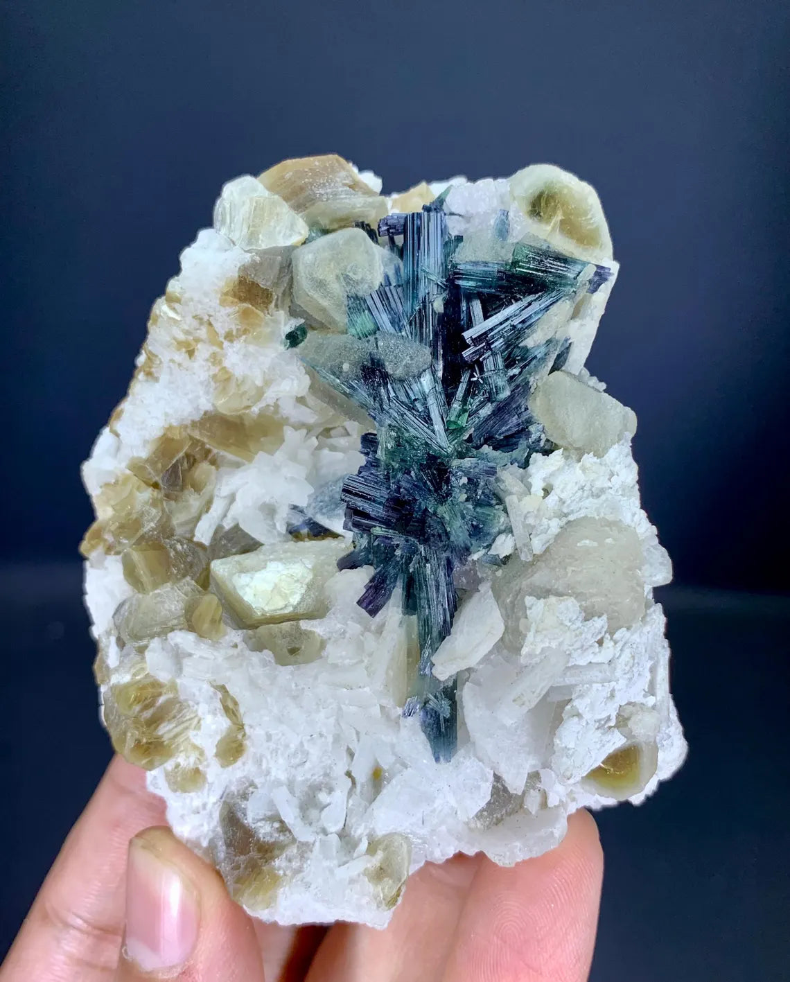 Tourmaline Cluster with Mica on Matrix from Afghanistan - 262 gram