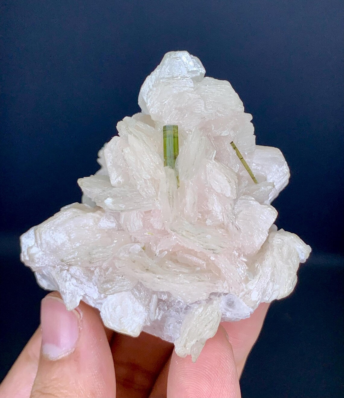 Tourmaline Crystals on Lepidolite Mica from Skardu Pakistan - 122 gram