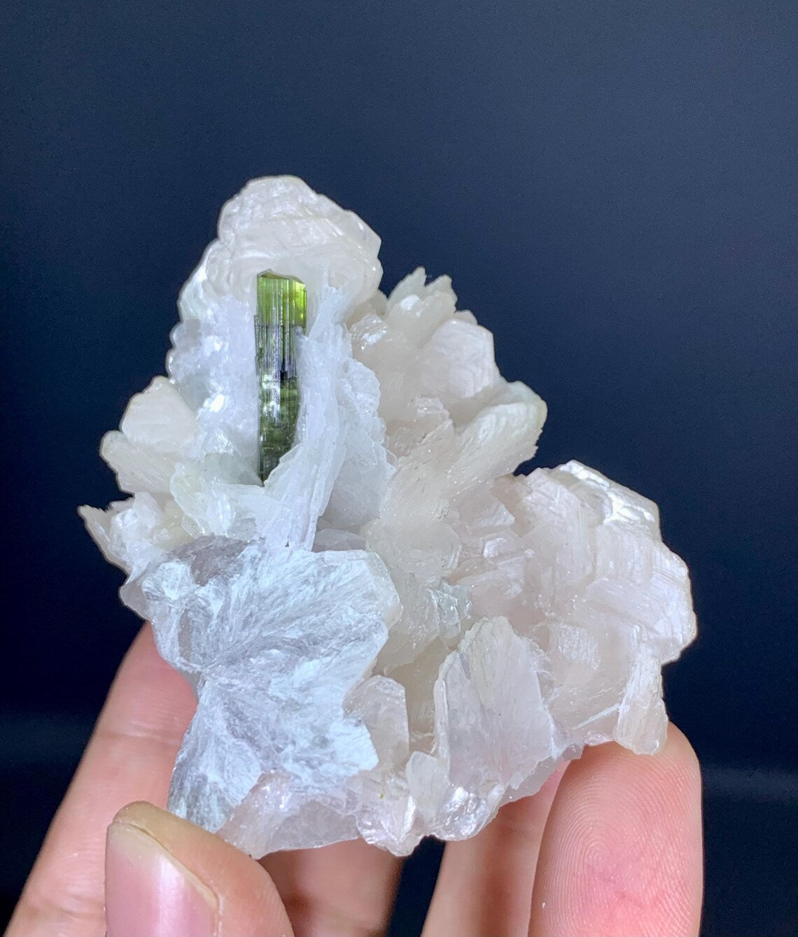 Tourmaline Crystals on Lepidolite Mica from Skardu Pakistan - 122 gram