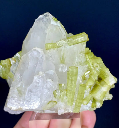 Tourmaline on Quartz from Pakistan - 156 gram