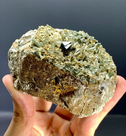 Rare Anatase with Chlorine Quartz on Matrix from Baluchistan, Pakistan - 331 gram
