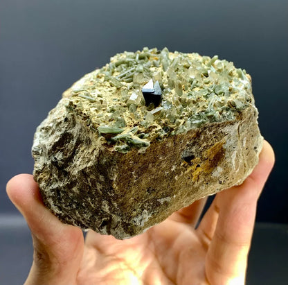 Rare Anatase with Chlorine Quartz on Matrix from Baluchistan, Pakistan - 331 gram