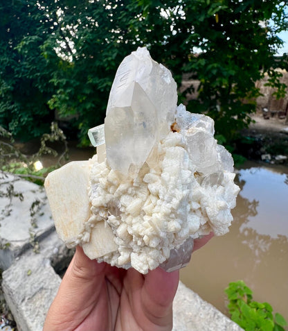 Aquamarine Combine Quartz and Feldspar from Shigar valley Pakistan - 293 gram
