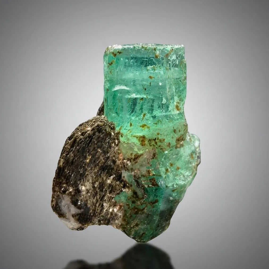 Emerald Crystals with Mica from Chitral Pakistan - 44.00 Carats