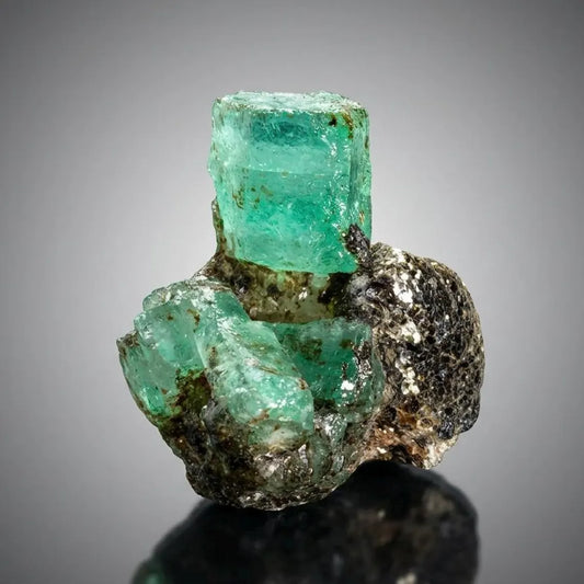 Emerald Crystals with Mica from Chitral Pakistan - 44.00 Carats
