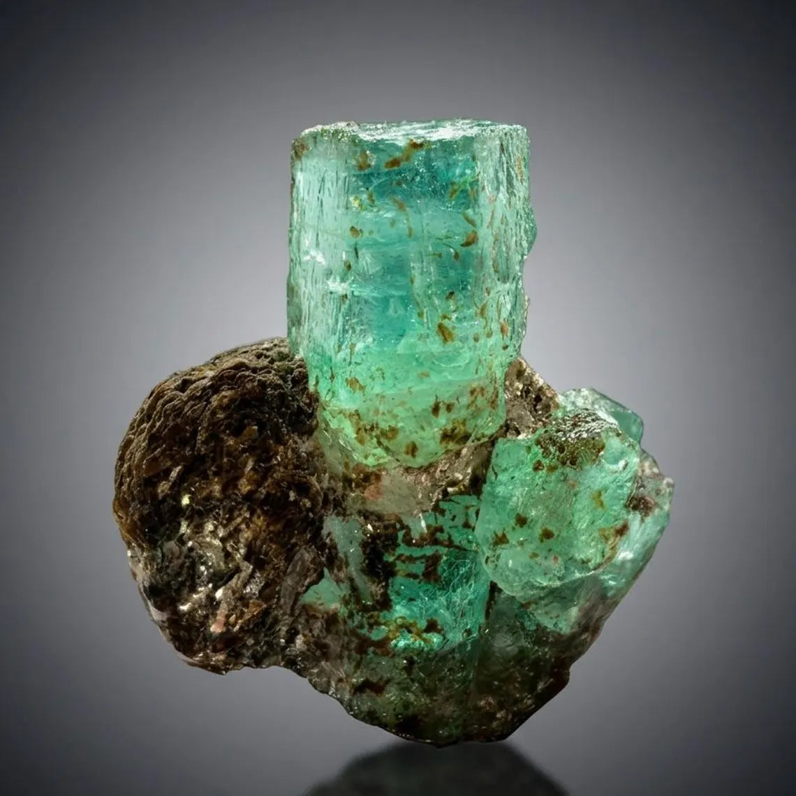 Emerald Crystals with Mica from Chitral Pakistan - 44.00 Carats