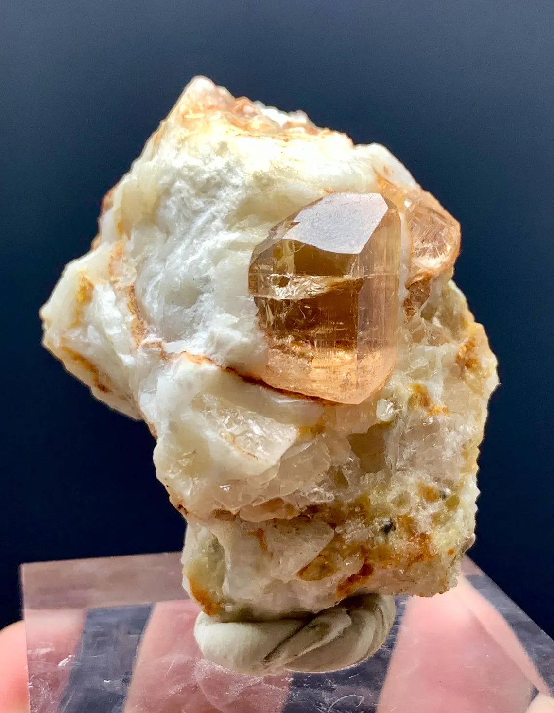 Imperial Gemmy Rare Topaz on Matrix from Katlang, Pakistan - 71 grams