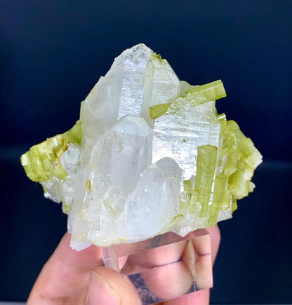 Tourmaline on Quartz from Pakistan - 156 gram