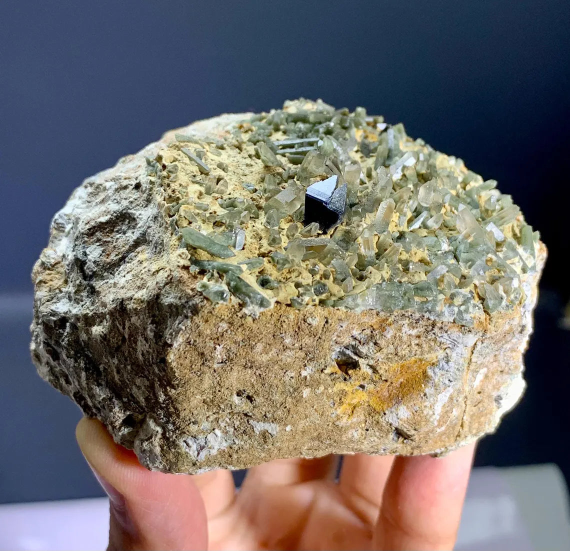 Rare Anatase with Chlorine Quartz on Matrix from Baluchistan, Pakistan - 331 gram
