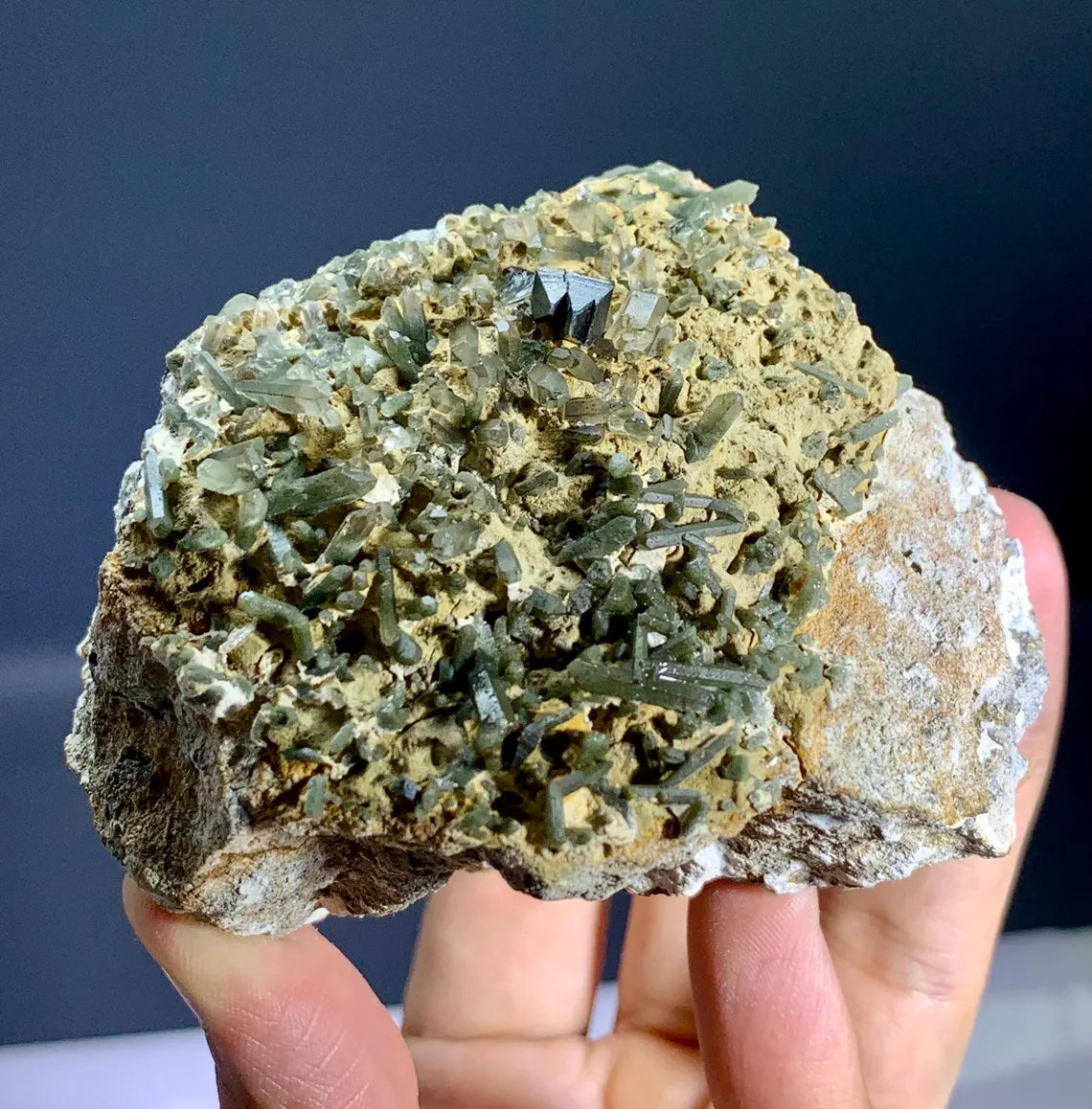 Rare Anatase with Chlorine Quartz on Matrix from Baluchistan, Pakistan - 331 gram