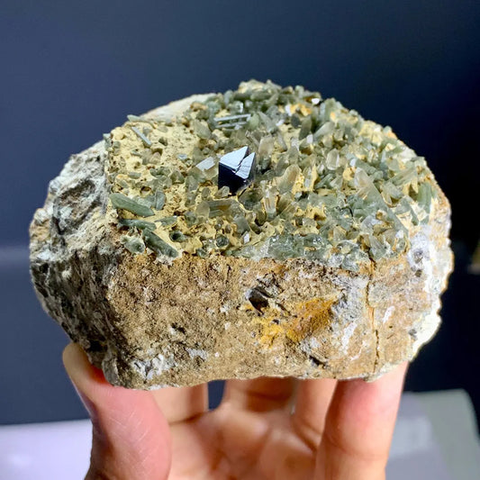 Rare Anatase with Chlorine Quartz on Matrix from Baluchistan, Pakistan - 331 gram