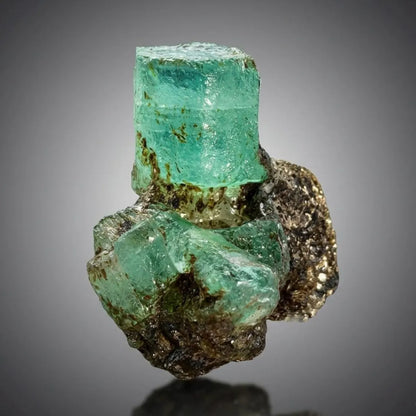 Emerald Crystals with Mica from Chitral Pakistan - 44.00 Carats