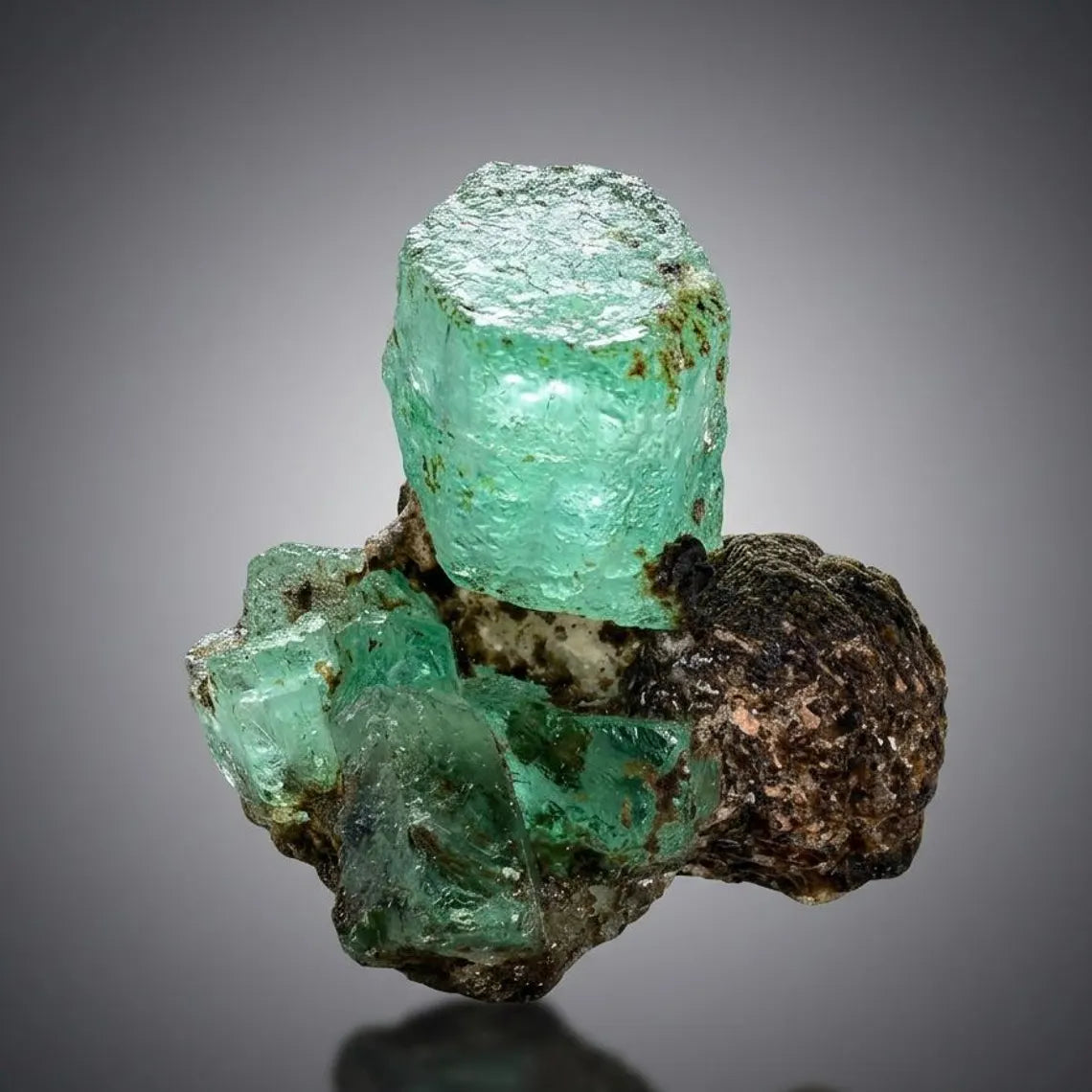 Emerald Crystals with Mica from Chitral Pakistan - 44.00 Carats