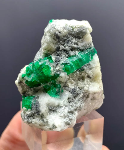 Beryl-var-Emerald on Matrix from Swat valley Pakistan - 81 gram