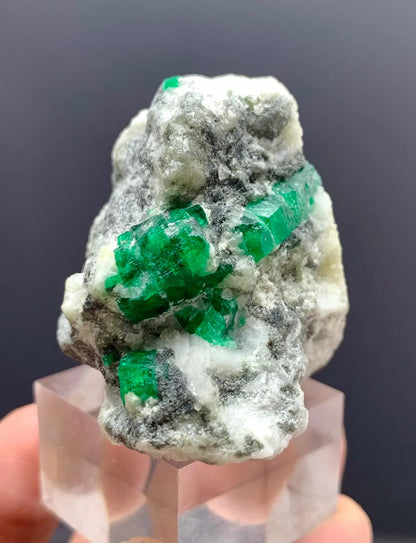 Beryl-var-Emerald on Matrix from Swat valley Pakistan - 81 gram