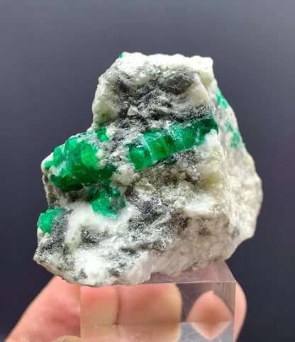 Beryl-var-Emerald on Matrix from Swat valley Pakistan - 81 gram
