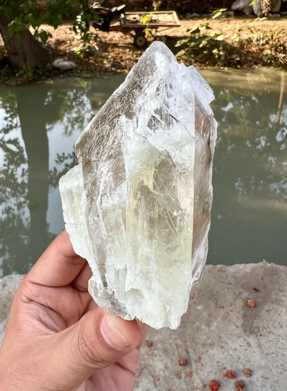 Kunzite on Quartz from Afghanistan - 440 gram